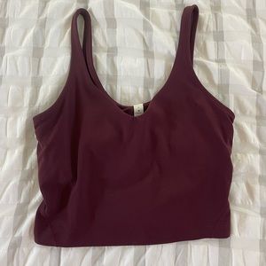 Maroon size 6 align tank top